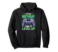 It's My Birthday Boy Time to Level Up Video Game Gift Boys Pullover Hoodie