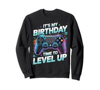 It's My Birthday Boy Time to Level Up Video Game Gift Boys Sweatshirt