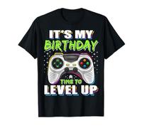 It's My Birthday Boy Time to Level Up Video Game Gift Boys T-Shirt