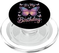Its My Birthday Butterfly Party Fashion For Birthday Girl PopSockets PopGrip for MagSafe