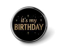 It's My Birthday Cute Button Pins Round Badge Cool Personalised Pattern Brooches for Bag Hat