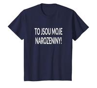 It's My Birthday! Czech Language Funny Party Photo Prop T-Shirt, Youth, Navy Blue, 2T