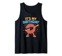 It's My Birthday Dabbing Donut Funny Matching Party Tank Top