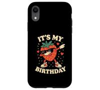 It's My Birthday Dabbing Strawberry Birthday Party Case for iPhone XR