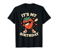 It's My Birthday Dabbing Strawberry Birthday Party T-Shirt