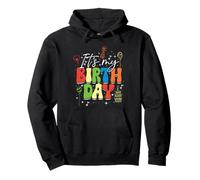 It's My Birthday, Day Of Birth & B-Day, Colorful Birthday Pullover Hoodie