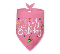 It's My Birthday Dog Bandana Birthday Party Supplies Pet Triangle Scarf Accessories Dog Birthday Outfit Happy Birthday Decorations Photo Prop for Small Medium Large Dogs Cats