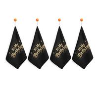 It's My Birthday Hand Towels Absorbent Microfiber Cleaning Cloths with Hanging Loop