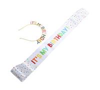 Its My Birthday Headband and Sash Set for Girls Women
