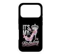 Its My Birthday High Heel Crown Butterflies Case for iPhone 17 Pro