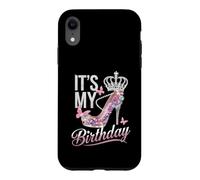 Its My Birthday High Heel Crown Butterflies Case for iPhone XR