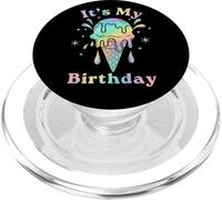 It's My Birthday Ice Cream Kawaii Pastel Rainbow PopSockets PopGrip for MagSafe