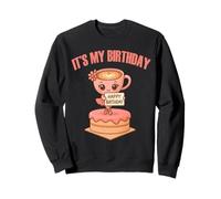 It's My Birthday Italian Brainrot Meme Ballerina Cappuccino Sweatshirt