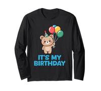 It's My Birthday Kawaii Bear Long Sleeve T-Shirt