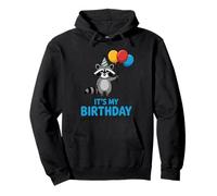 It's My Birthday Kawaii Racoon Pullover Hoodie