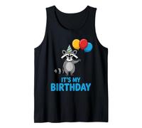 It's My Birthday Kawaii Racoon Tank Top
