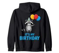 It's My Birthday Kawaii Racoon Zip Hoodie