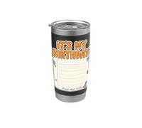 It's My Birthday Leave Your Mark Notebook Graphic Stainless Steel Insulated Tumbler