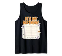 It's My Birthday Leave Your Mark Notebook Graphic Tank Top