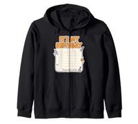 It's My Birthday Leave Your Mark Notebook Graphic Zip Hoodie