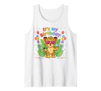 It's My Birthday Leopard Cheetah Party Animal Graphic Tank Top