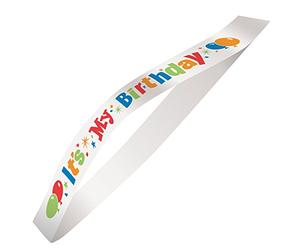It's My Birthday Multicolor Satin Sash - 1 Piece - Vibrant & Eye-Catching Design for Birthday Celebrations
