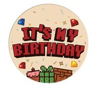 It's My Birthday Pin for Boy & Girl, 2.3in Game Theme Badge Happy Birthday Button Pin with Diamond Printed Outfit Accessories for Party Celebration Supply