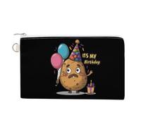 Its My Birthday Potato Coin Purse Fashion Canvas Pouch Portable Wallet Makeup Bag for Men Women