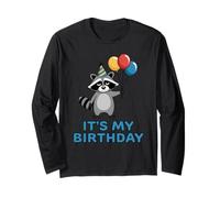 It's My Birthday Racoon Long Sleeve T-Shirt