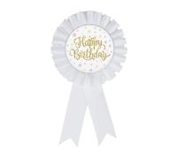 It's My Birthday Ribbon Satin Fabric Happy Birthday Tinplate Badge Pin Button Pins for Women Party Jewelry, ribbon, ribbon