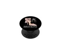 It's My Birthday Rose High Heel Crown Stars B-Day PopSockets Adhesive PopGrip