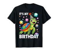 It's My Birthday Sea Turtle Cute Ocean Animal Party T-Shirt