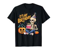 It's My Birthday Skeleton Happy Halloween Birthday Party T-Shirt