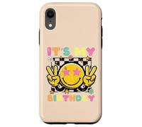 Its My Birthday Smile Happy Peace Retro Groovy Women Men Kid Case for iPhone XR