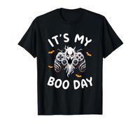 It's My Boo Day Spooky Season Game Controller Boys Kids T-Shirt