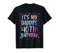It's My Daddy's 40th Birthday Colorful Happy 40 Years Old T-Shirt