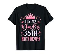 It's My Dad's 35th Birthday Pink Happy 35 Years Old T-Shirt