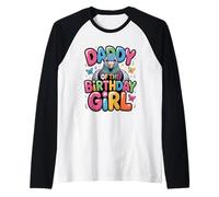 It's My Dad's Birthday Pigeon Daddy Family Bday Raglan Baseball Tee
