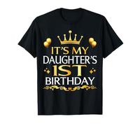 It's My Daughter's 1st Birthday Happy Birthday 1 Years Old T-Shirt