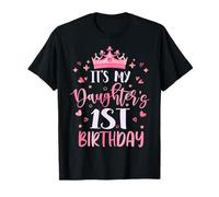 It's My Daughter's 1st Birthday Pink Happy 1 Years Old T-Shirt
