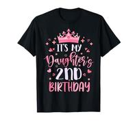 It's My Daughter's 2nd Birthday Pink Happy 2 Years Old T-Shirt