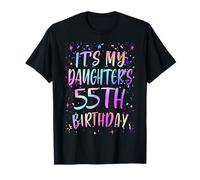It's My Daughter's 55th Birthday Colorful Happy 55 Years Old T-Shirt
