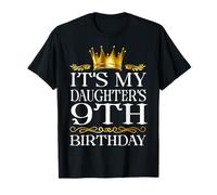 It's My Daughter's 9th Birthday Happy Birthday 9 Years Old T-Shirt