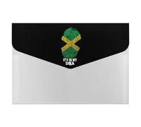 It's My DNA Jamaican Flag Printed File Folders with Fasteners Accordion File Organizer for Home Office Documents Contract