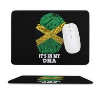 It's My DNA Jamaican Flag Trendy Gaming Mouse Pad Rubber Base Non-Slip Large Desk Mat Home Office 7.9"x9.4"