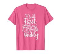 It's My First Birthday As A Daddy Party Dad Father Papa T-Shirt, Men, Pink Heather, X-Large