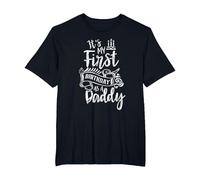 It's My First Birthday As A Daddy Party Dad Father Papa T-Shirt, Men's Big and Tall, Black, 5X Tall