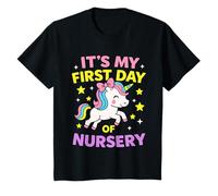 Its my first day of Nursery 2025 girls kids unicorn school T-Shirt