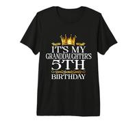 It's My Granddaughter's 5th Birthday Happy 5 Years Old Premium T-Shirt