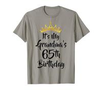 It's My Grandma's 65th Birthday Crown Happy 65 Years Old T-Shirt